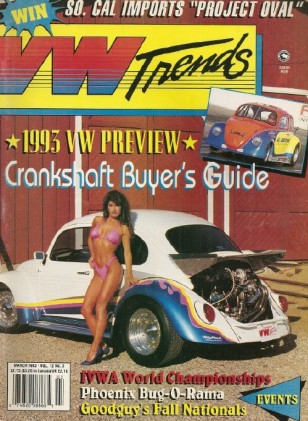 VW TRENDS 1993 MAR - IVWA CHAMPIONSHIPS, TRANSAXLE SHOPPING, SWEET ‘57